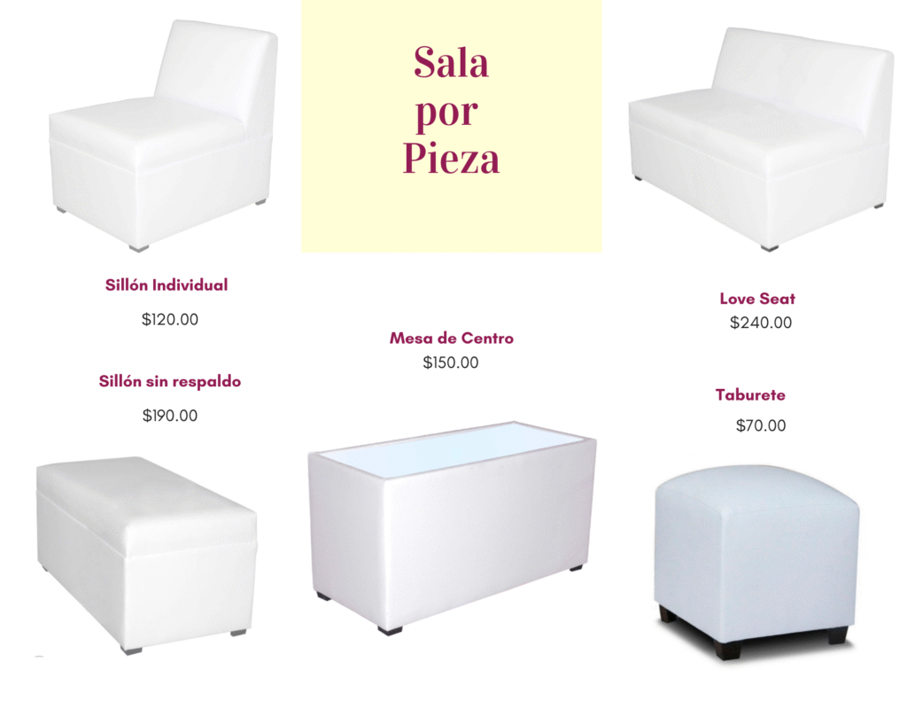 Renta de Salas Lounge