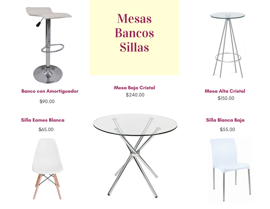Renta de sillas eames